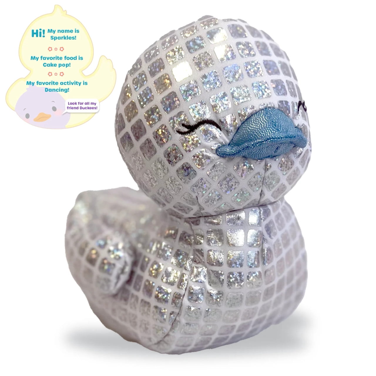 Sparkles Duckee Disco peluches Duckees 7 pouces les plus douces au monde. 12 modèles disponibles.