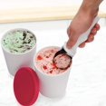 thumbnail image 5 of 2 Pcs Contenants pour Crème Glacée, Contenants de Congélation Sans BPA Réutilisables avec Couvercles pour Yaourt Glacé Rouge 250ml, 5 of 5