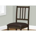 thumbnail image 2 of Monarch Specialties Dining Chair, Set Of 2, Side, Upholstered, Kitchen, Dining Room, Pu Leather Look, Wood Legs, Brown, Transitional, 2 of 4