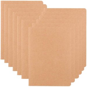 XYark Grand carnet de notes en vrac avec papier épais, 60 Pages, 8.5x11 inch, Sketchbook Composition Journal des sujets Notebooks Planificateur pour les étudiants Bureau, Kraft