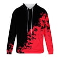 thumbnail image 3 of Penkiiy Chandails à Capuchon Graphiques Colorés Unisexes Impression 3D Chandail Cool Design Cool avec Poche pour Hommes et Femmes TP Rouge, 3 of 4