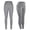 Grey, variant on VKOYWKM Leggings for Women Elastic High Waisted Yoga Leggings Solid Color Athletic Workout Leggings Soft Seamless Leggings with Pockets Size L Navy