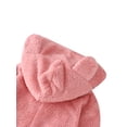 thumbnail image 4 of Solid Color Parent-Child Suit, Long Sleeve Family Pajamas Set, Round Neck Zipper Hoodie, 4 of 7