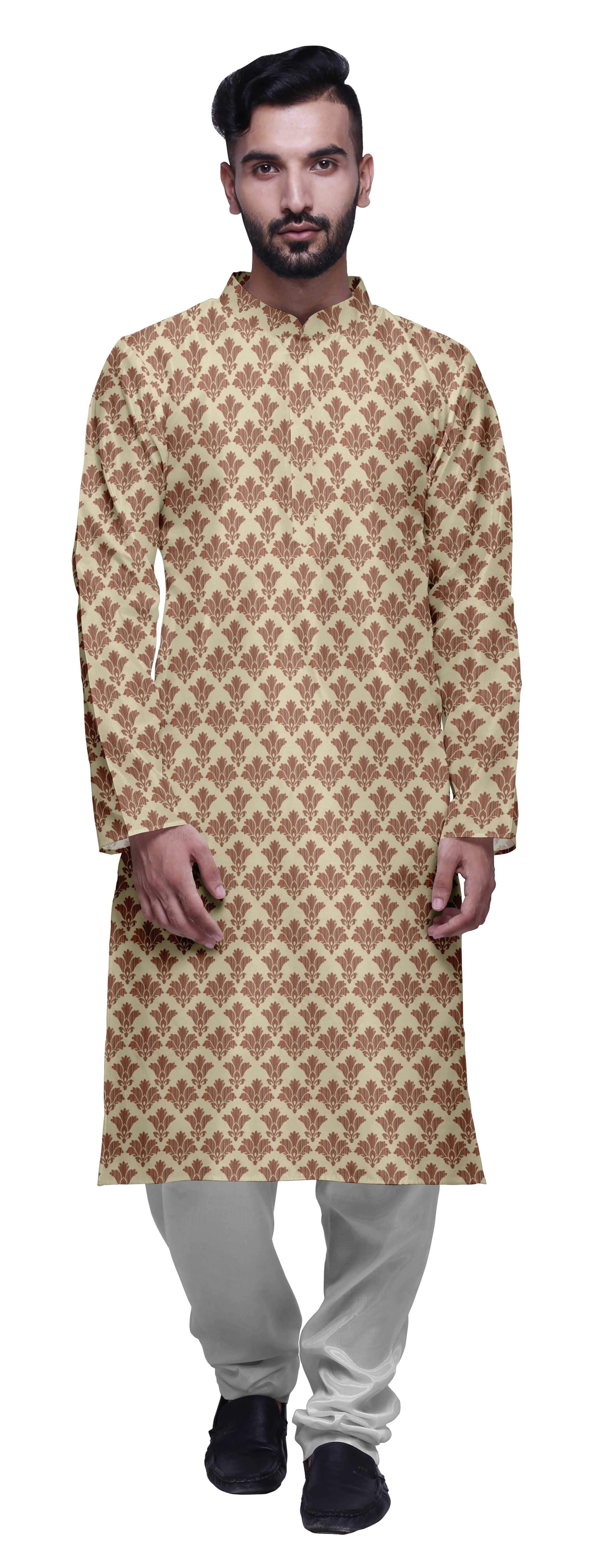 Atasi Kurta Imprimé de Designer pour Garçons Ensemble Kurta Pyjama Décontracté Vêtements d'Été