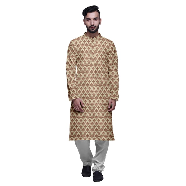 Atasi Kurta Imprimé de Designer pour Garçons Ensemble Kurta Pyjama Décontracté Vêtements d'Été