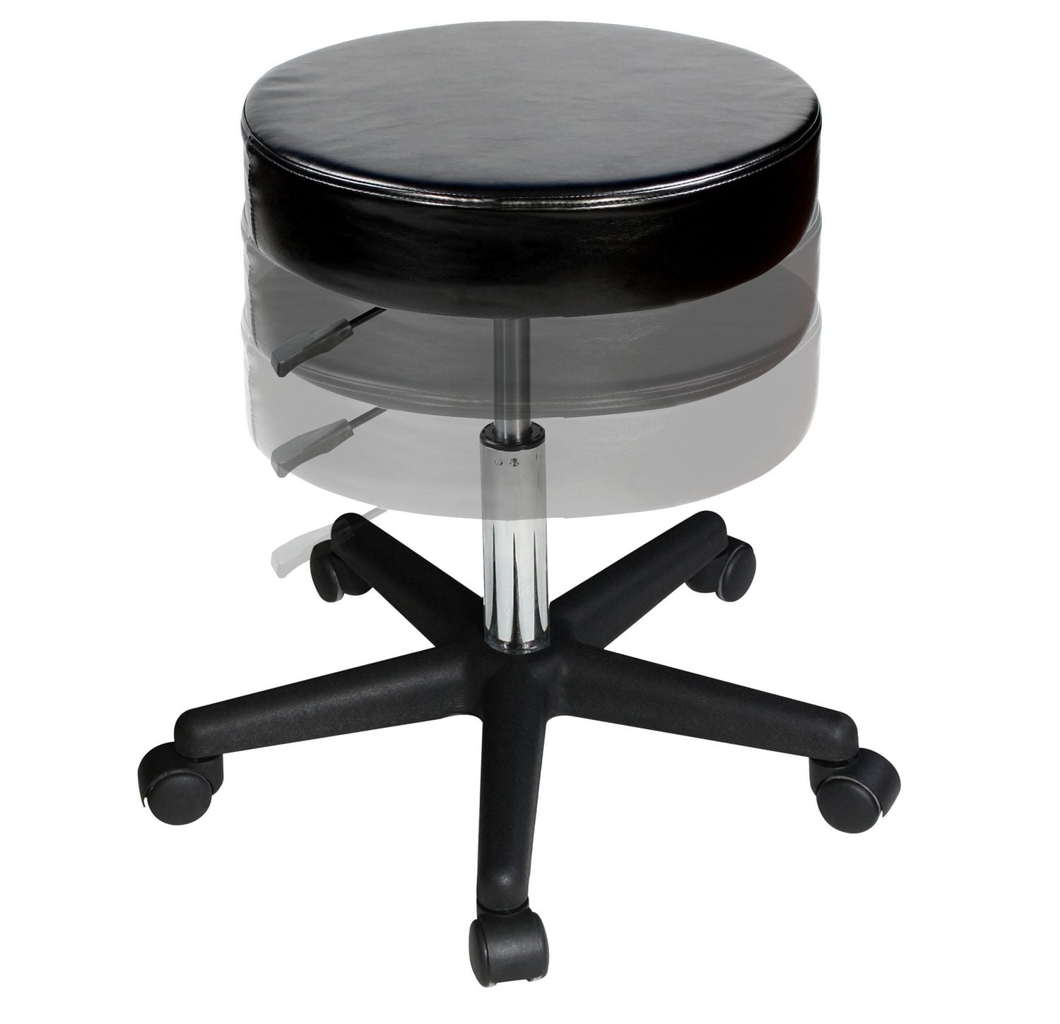 Tabouret de massage pivotant Beauty de Master Massage, à roulettes et à réglage pneumatique, couleur crème lustrée