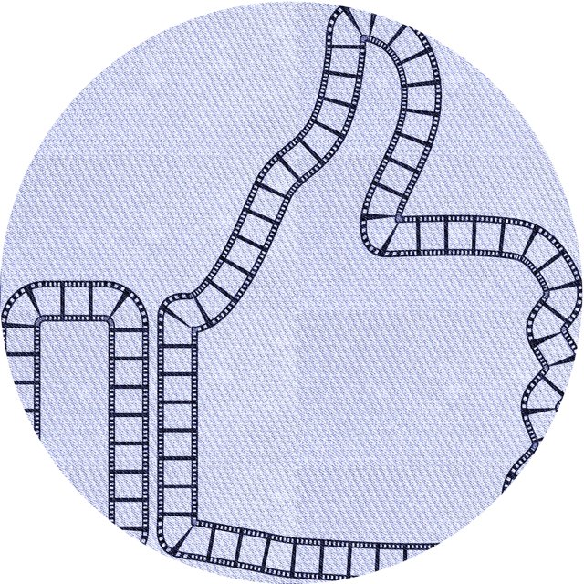 Ahgly Company Tapis de Zone Rond d'Intérieur Lavable à la Machine, Style Transitionnel, Bleu Lavande, 3 Pieds Rond