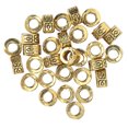 thumbnail image 2 of Perles pour Cheveux de Barbe, Perles Rétro pour Tube à Cheveux à la Mode 30 Pcs pour Hommes pour Fête Argent,Or, 2 of 8