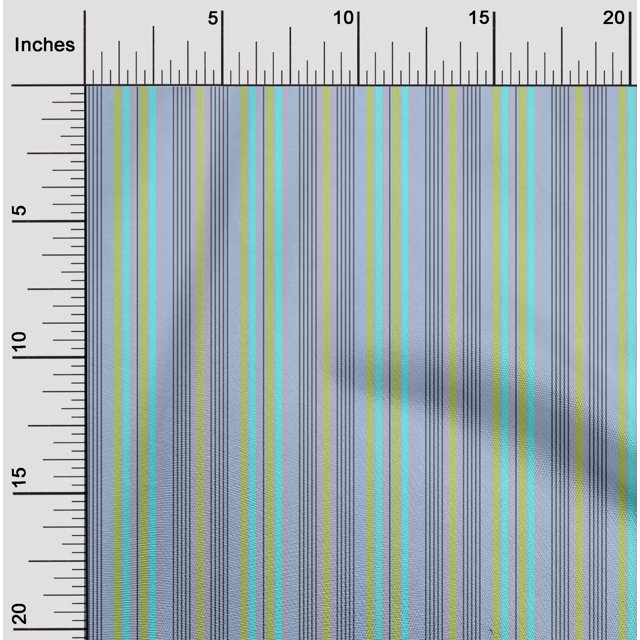 oneOone Coton Popeline Tissu à Rayures Multicolores 1 Yard 42 Inch Wide