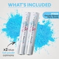 thumbnail image 3 of PrimePure Gender Reveal Powder Cannon – 2 Pack, Blue, Party Smoke Powder, 3 of 7