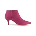 thumbnail image 3 of Unique Bargains Women's Pointed Toe Kitten Heel Ankle Boots, 3 of 7