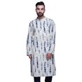 thumbnail image 1 of Atasi Kurta Imprimé pour Hommes Col Mandarin Popeline de Coton Kurta Chemise Décontractée, 1 of 7