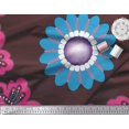 thumbnail image 2 of Soimoi Rayon Fabric Check & Floral Artistic Print Sewing Fabric Yard 42 Inch Wide, 2 of 3