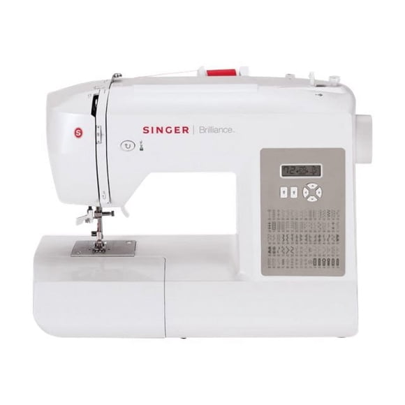 Singer Brilliance 6180 - Sewing machine - 80 stitches - 6 one-step buttonholes - LCD display