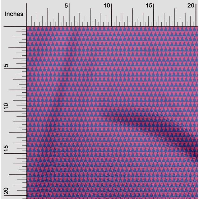 oneOone Viscose Chiffon Fabric Triangle Geometric Print Fabric BTY 42 Inch Wide