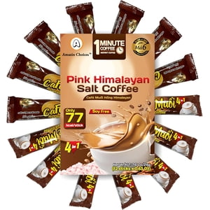 AMAZIN CHOICES Café salé rose Himalayan, pas de soja, parfait pour l'expérience de café salé vietnamien en route - Snack Viet - Himalaya Pink Saled Café - Paquet de 1 - 216 g (12ct x 18g)