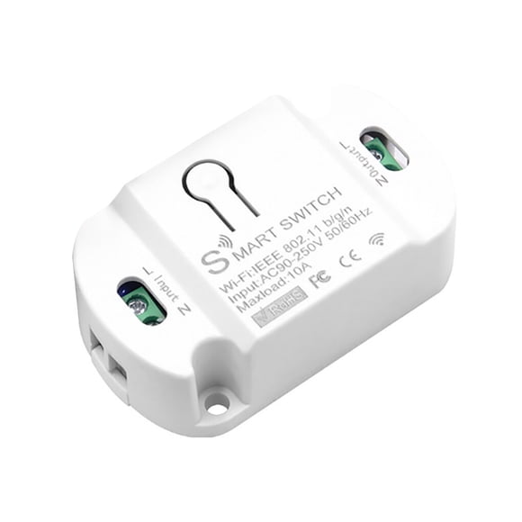Maoww 10A WiFi Smart Switch Wireless Remote Switch Timer APP Control Smart Home for Home Automation Modules 1Set