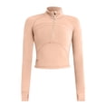 thumbnail image 4 of Timegard Womens Lightweight Athletic Jacket Zipper Trackshirts Workout Running Jackets with Thumb Holes, 4 of 4