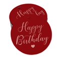 thumbnail image 1 of Inkdotpot Pack Of 50 Happy Birthday Favor Paper Tags Craft Real Rose Gold Foil Hang Tags, 1 of 6