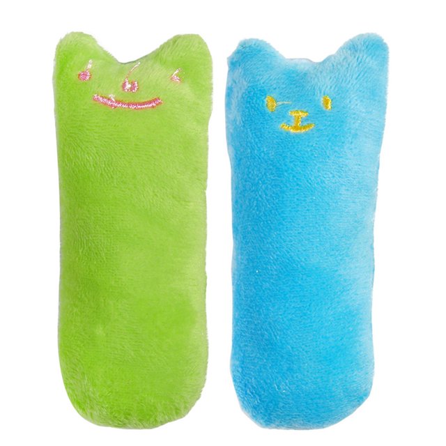 2PCS Cat Teeth Cleaning Toy Cute Creative Funny Catnip Toy Pet Interactive Toy
