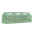 thumbnail image 1 of Outsunny Mini Tunnel Greenhouse Planting Warm House with 3 Windows, Green, 1 of 10
