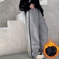 thumbnail image 4 of MIASHUI Boys Girls Sweatpants Drawstring Elastic Active Joggers Warm Straight Leg Trousers,Grey,4-5 Years, 4 of 5
