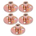 thumbnail image 1 of 5 Pcs T Bride d'Écrou 3 Trous Fixation de Meubles en Fer Galvanisé Tee Base Ronde Numm6, 1 of 13