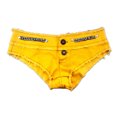 thumbnail image 1 of Jeans Courts d'Été Décontractés pour Femmes, Triangle Entrejambe Taille Basse avec Boutons, 1 of 7