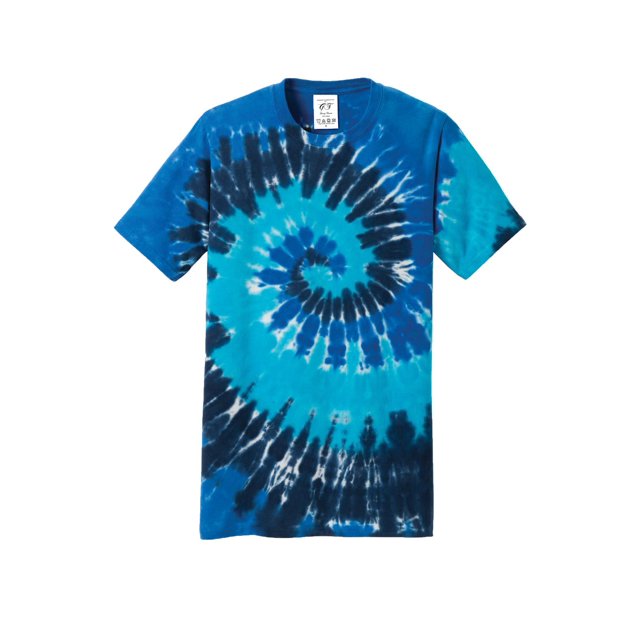 Gravity Threads Mens Tie-Dye Short-Sleeve T-Shirt - Ocean Rainbow - 4X-Large