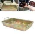 thumbnail image 3 of Oil Drip Pan,Galvanized Oil Drip Tray Pan Professional Metal Drain Container Universal Auto Repair Tool For Vehicle, 3 of 8