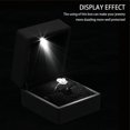thumbnail image 2 of LED Ring Box Illuminée Boîte à Bagues pour Demande de Mariage avec Éclairage Intérieur LED pour Mariage de Fiançailles, 2 of 7