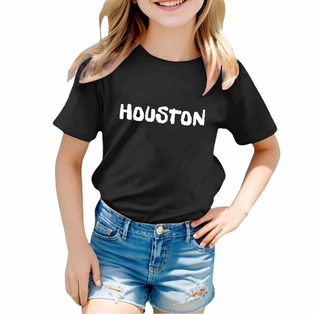 TZEWGL Hauts pour Enfants Thème Ville Imprimé Confortable Col Rond Manches Courtes pour Nouveau-Nés Taille 8-9T