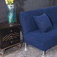 thumbnail image 3 of Armless Sofa Cover Stretch Sofa Bed Slipcover - , L Dark, 3 of 8