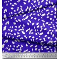 thumbnail image 2 of Soimoi Blue polyester Crepe Fabric Cow Animal Skin Print Fabric by Yard 52 Inch Wide, 2 of 3