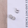 thumbnail image 4 of 2pcs Sterling Silver Gold-plated Magnetic Clasp and Spring Ring Clasp Magnetic Fastener Connection Clasp for DIY Handmade Accessories Jewelry Necklace Bracelet Anklets (Silver), 4 of 8