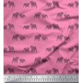 thumbnail image 1 of Soimoi Polyester Crepe Fabric Bull Dog Fabric Prints by Yard 52 Inch Wide, 1 of 3