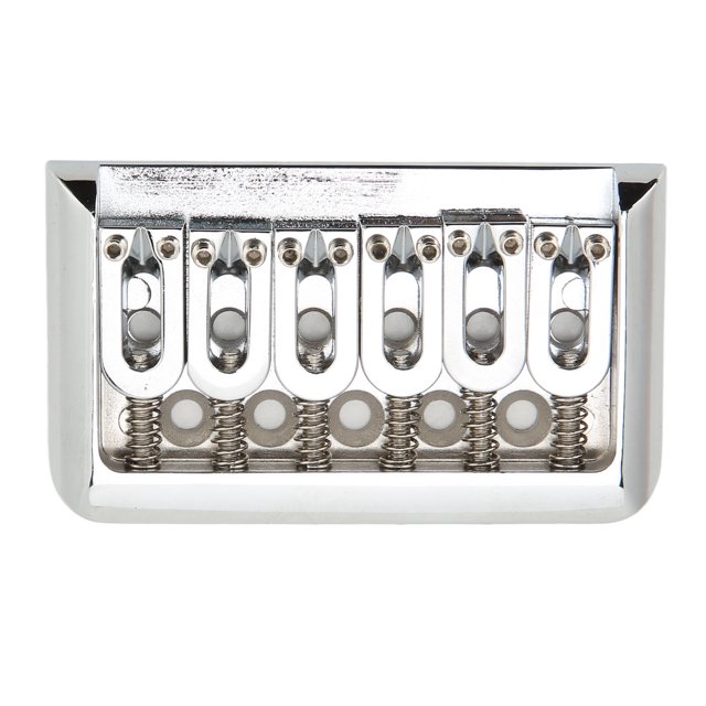 Guitar Bridge, Safe Bottom Stringing Anti Deformation Metal Hardtail Guitar Bridge Standard For Electric Guitar Gold,Silver