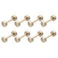 thumbnail image 1 of Unique Bargains 8Pack Métal Sac Sangle Connecter Boucles, 19x29mm Bourse Vis Rivets de Fixation (Doré Clair), 1 of 7