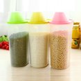 thumbnail image 4 of Pot Scellé avec Couvercle Rangement Alimentaire Pot Scellé avec Distributeur Contenant PP Cuisine Riz Céréales Grains Boîte de Conservation, 2,5 L, Rose, 4 of 9