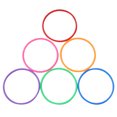 thumbnail image 2 of Shisuyan 18pcs Plastic Toss Rings Kids Ring Toss Game for Carnival Garden Backyard Outdoor Games (Random Color), 2 of 8