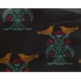 thumbnail image 4 of oneOone Georgette Viscose Fabric Bird & Tree Block Print Fabric BTY 42 Inch Wide, 4 of 4