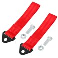 thumbnail image 1 of Unique Bargains 2pcs Red Universal Vehicle Replacement Towing Hook Bumper Trailer Belt Strap, 1 of 5