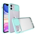 thumbnail image 1 of Designed for iPhone 13 Case with Slide Camera Cover, Shockproof Soft Rubber Bumper & Hard Back Protective Case for iPhone 13 6.1 inch (2021) - Sky Blue, 1 of 5