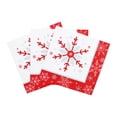 thumbnail image 4 of Christmas Red and White Snowflake Paper Luncheon Napkin, 13" x 13", 18 Count, Tableware Sets, Holiday Time, 4 of 5