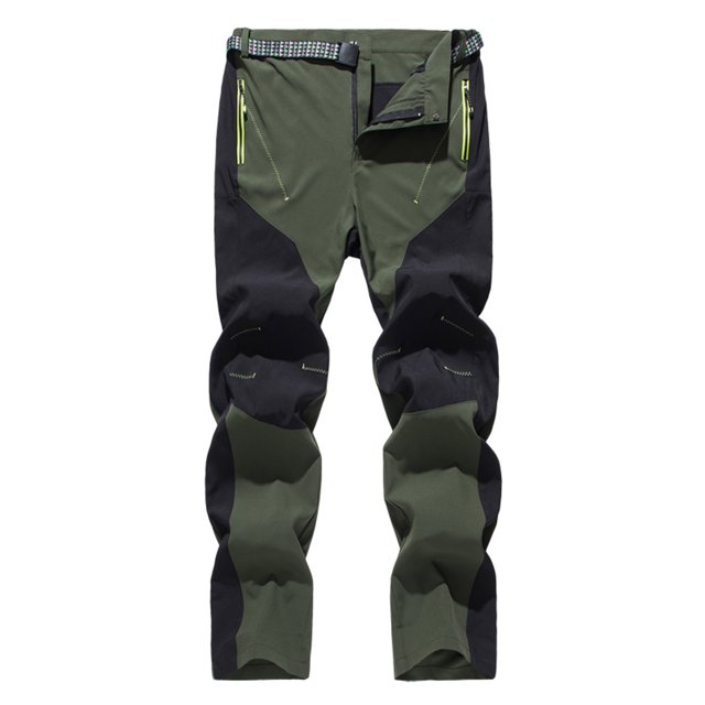 XZNGL Mens Contrast Color Charge Pants Summer Breathable Outdoor Sports Mountaineering Pants Trousers