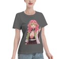 thumbnail image 2 of Women's Basic Short Sleeve T-Shirt Demon Slayer Blade Ganlu Temple Mili, 2 of 6
