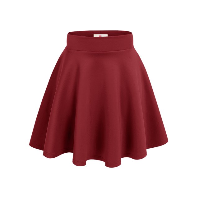 NYL Womens A-Line Flared Skater Skirt Reg and Plus Size - Made In USA, Large