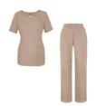 thumbnail image 1 of Adar Universal Women's Scrub Set - V-neck Scrub Top and Elastic Pull-On Scrub Pants, 1 of 7