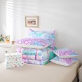 thumbnail image 4 of Erosebridal Bling Galaxy Bedding Sets Queen Size, Abstract Geoemtry Comforter Sets with Sheets, Gradient Sequin print Decor, Reversible, 4 of 5