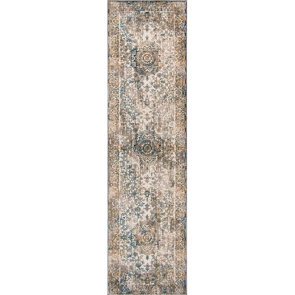 LaDole Rugs Persian Oriental Traditional Area Rug - Carpet for Living Room, Bedroom, Dining, Hallway - Beige Silver Blue 3x5 3x10 4x6 5x8 6x9 8x10 9x12